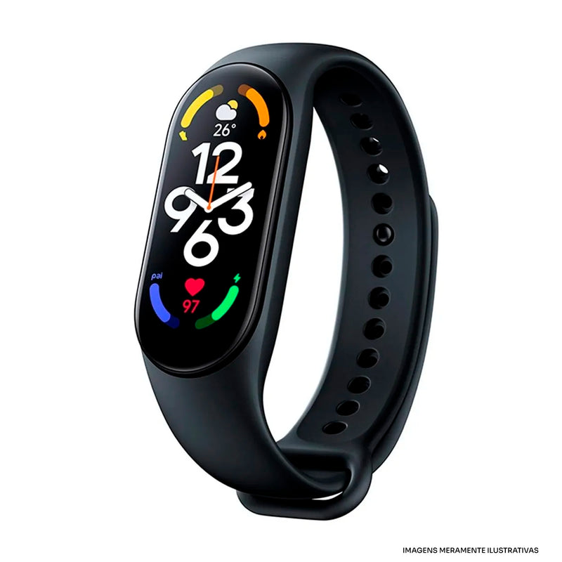 Smartband Xiaomi Mi Band 7 Preto - homens e mulheres.